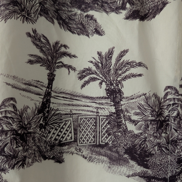 NWT Tuckernuck x India Hicks Hibiscus Hill Toile Domino Dress Purple Cream MED - Picture 12 of 16